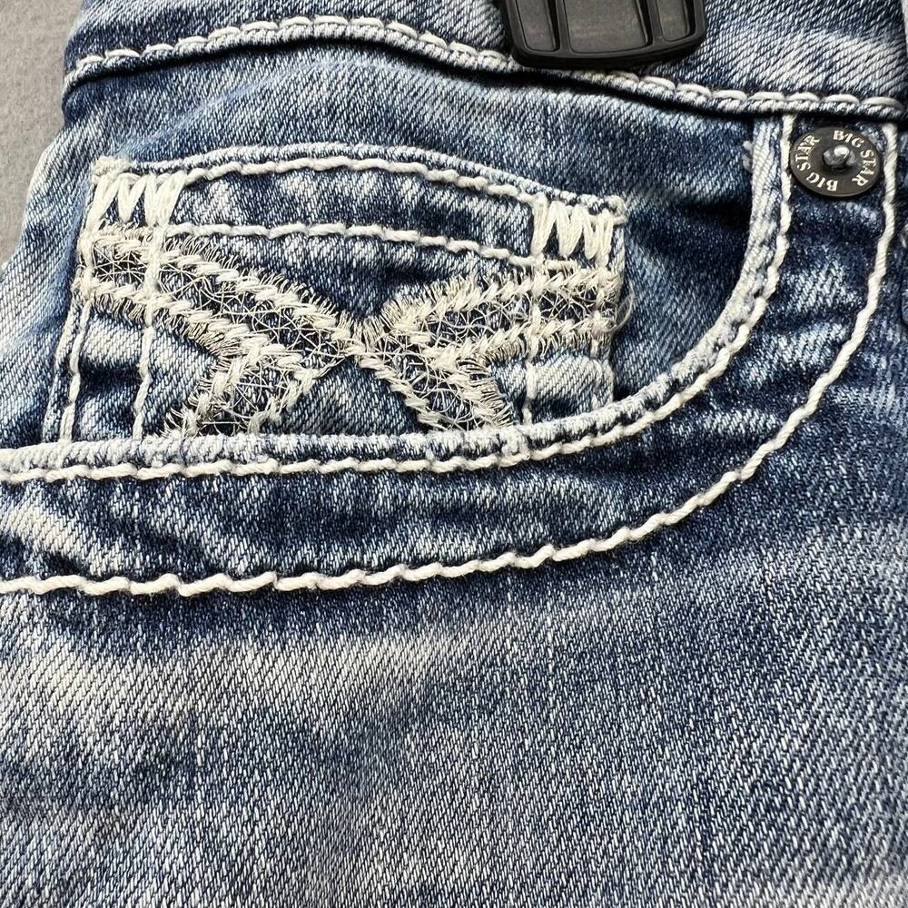 Big Star Women's Jenae Skinny Size 26L Light Stone Wash Hidden Logo Pocket - Picture 8 of 16